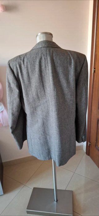 Giacca sartoriale uomo grigia taglia 54