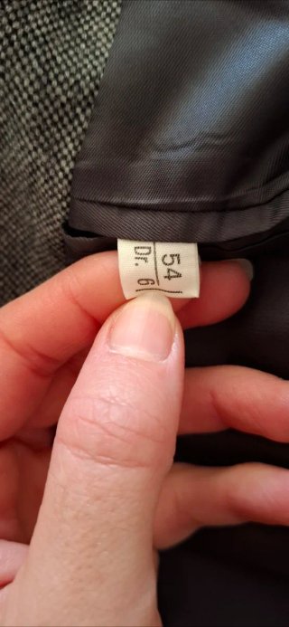 Giacca sartoriale uomo grigia taglia 54