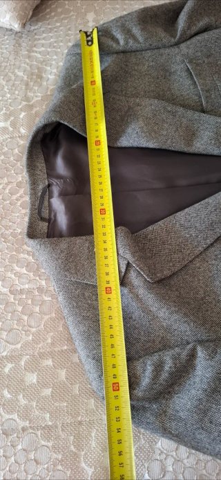 Giacca sartoriale uomo grigia taglia 54
