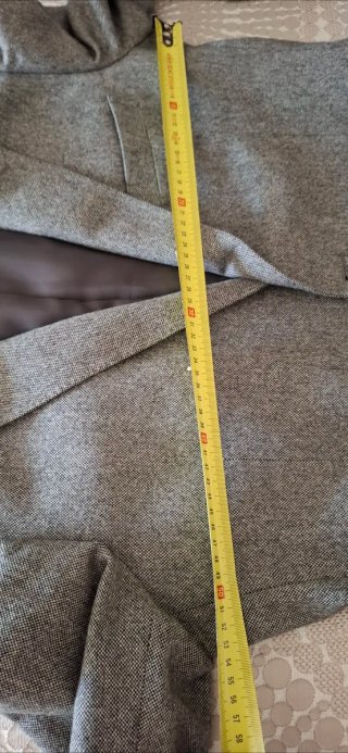Giacca sartoriale uomo grigia taglia 54