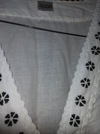 Vestido playero blanco bordado T/L/X