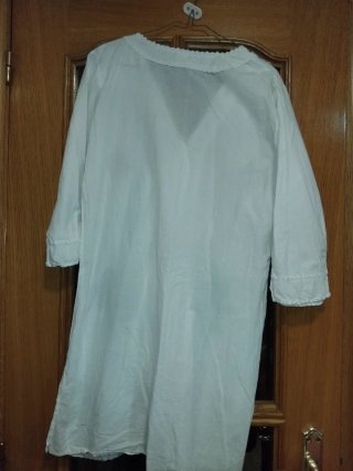 Vestido playero blanco bordado T/L/X