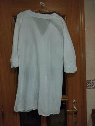 Vestido playero blanco bordado T/L/X