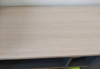 Mueble TV madera y gris