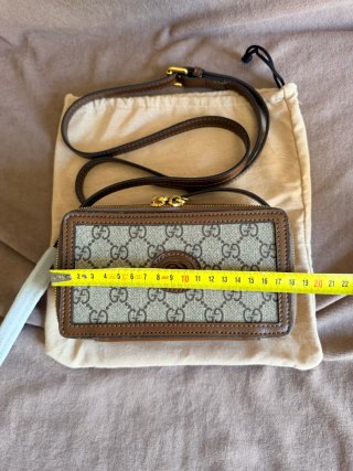 Bolso Gucci Monogram Marrón y Beige