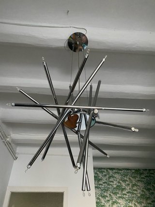 Lámpara de techo moderna de plata