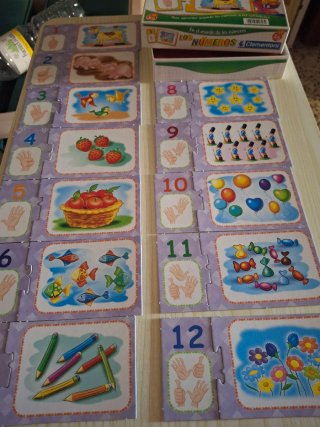 Puzzle educativo Los Números