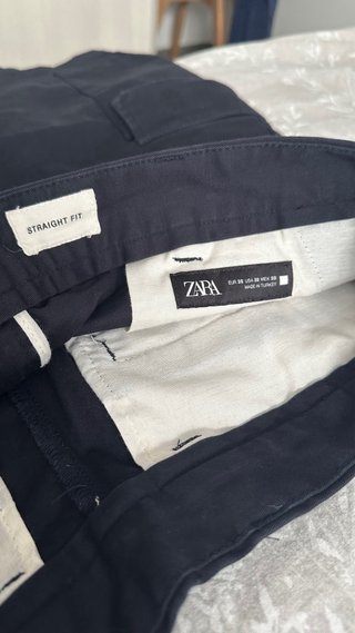 Bermuda Cargo Zara Azul Marino Talla 38