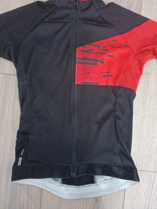 Maillot Btwin Ciclismo Negro/Rojo Talla 10