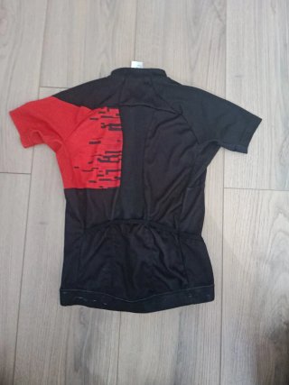 Maillot Btwin Ciclismo Negro/Rojo Talla 10