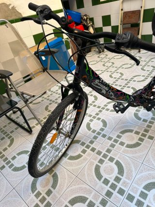 Bicicleta de paseo negra