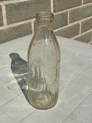 Bottiglia latte antica SPQR 1L rara