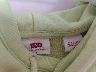 Sudadera Levi's verde con capucha (Talla S)