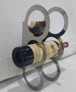 Lote 3 botelleros acero inoxidable.