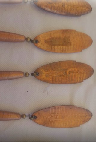 Set 6 Cucharillas Pesca 10cm de longitud