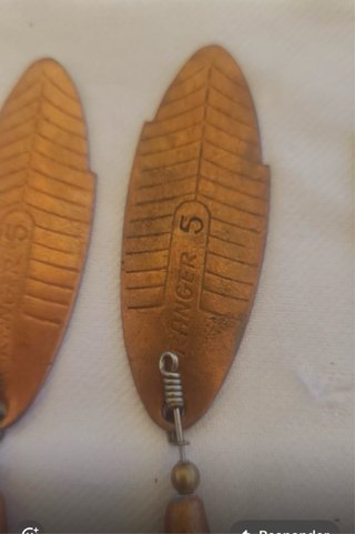 Set 6 Cucharillas Pesca 10cm de longitud