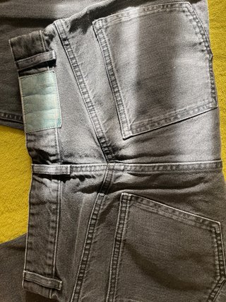Pantalones vaqueros grises/negros Bershka