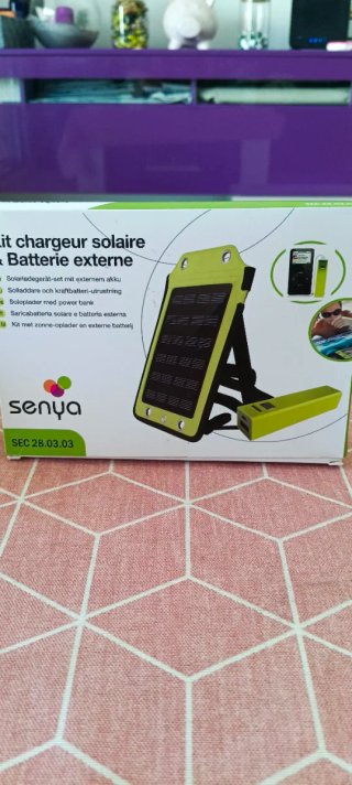 Kit Cargador Solar + Power Bank Senya SEC 2
