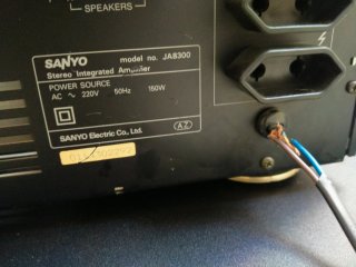 Amplificador Sanyo JA8300 Negro
