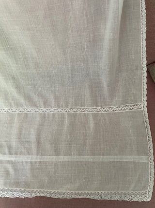 Cortinas de hilo con puntilla