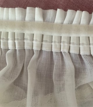 Cortinas de hilo con puntilla