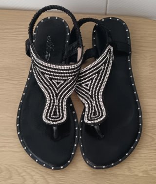 Sandalias Talla 37 con Brillantes