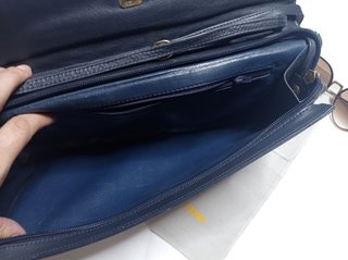Borsa Fendi baguette in pelle navy blu