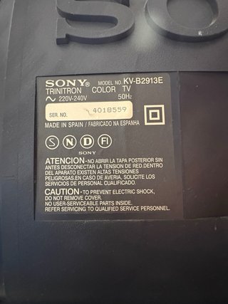TV Sony Trinitron KV-B2913E