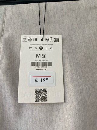 Falda pantalón Bershka beige