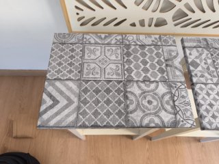 Mesitas de noche Ikea blancas y grises