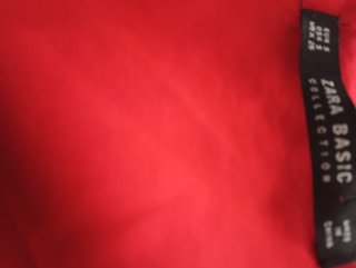 Vestido Zara Rojo Midi Talla S Elegante