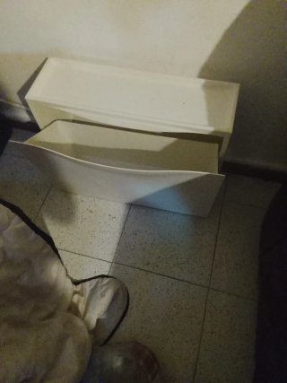 Organizador de sapatos plástico branco novo
