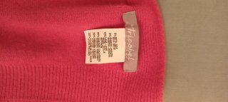 Poncho de lana de angora italiana. Rosa. Talla Úni