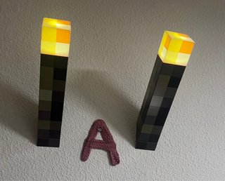 Antorcha Minecraft Decorativa