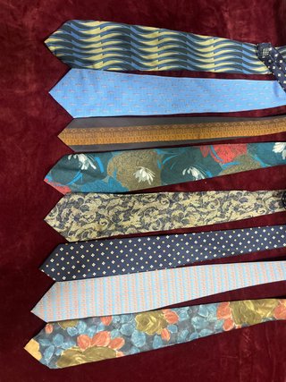 Lote de 9 corbatas de hombre