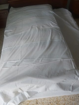 Juego de sábanas algodón bordado
