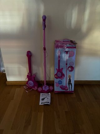 Guitarra Eléctrica Barbie con Micrófono