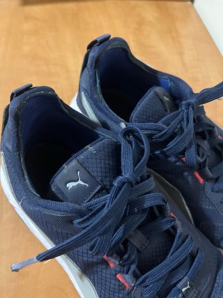 Zapatillas Puma Hombre Azul y Blanco 44,5