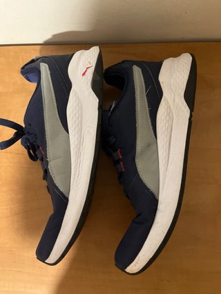 Zapatillas Puma Hombre Azul y Blanco 44,5