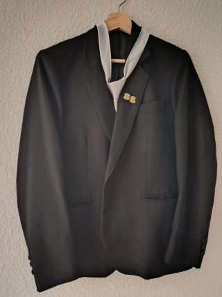 Traje de músico negro.como