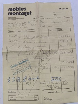 Comedor de nogal 1998