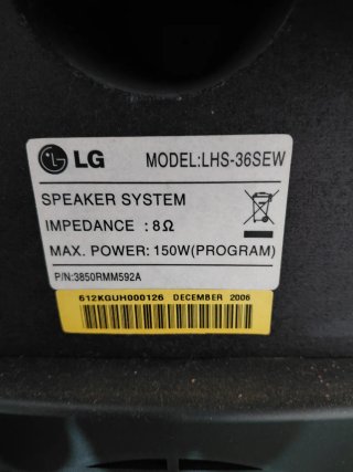 Home Cinema LG 5.1 DVD Completo