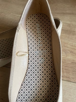 Manoletinas beige talla 38