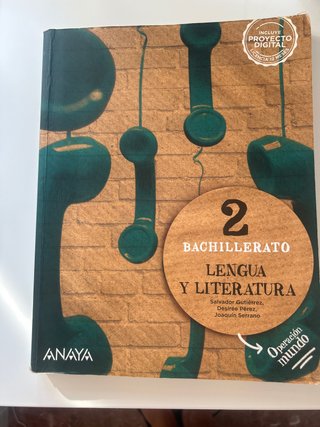 Lengua y literatura, 2 Bachillerato, Operación ...