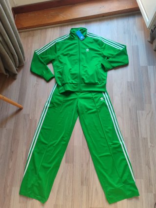 Pantalón Adidas Firebird Loose Verde Talla S
