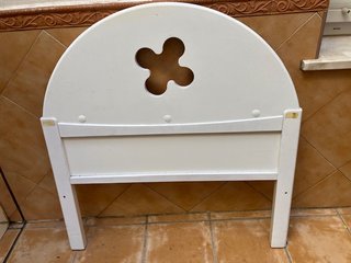Cabecero infantil madera blanca 90cm