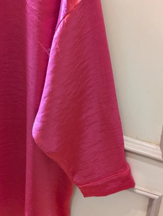 Camisa Lolitas raso fucsia talla XL