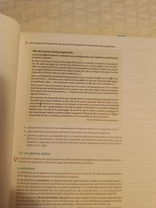 Lengua castellana y literatura 1 Bachillerato