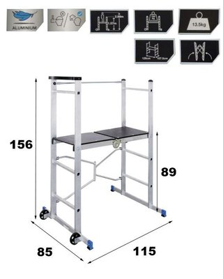 ANDAMIO ALUMINIO PLEGABLE