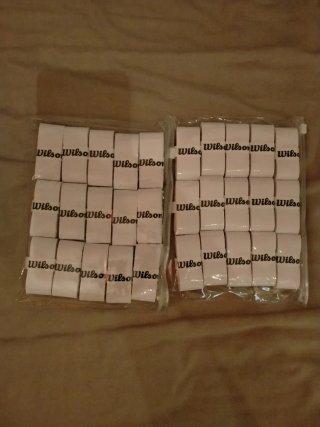 30 Wilson Overgrips blancas Raquetas tenis pádel